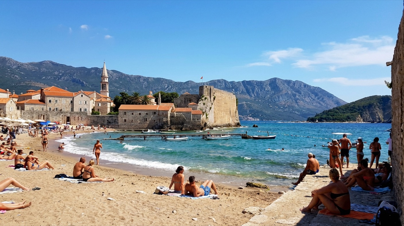 Stari grad Budva i plaža