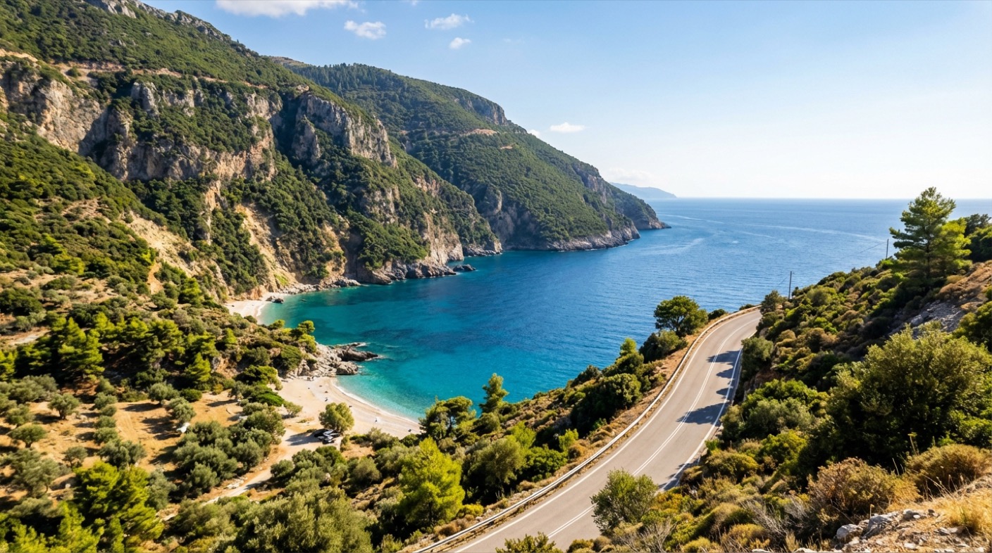 Obala ostrva Evija u Grčkoj