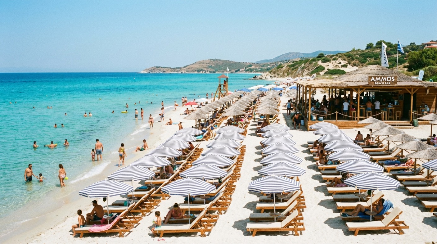 Organizovana plaža na Halkidikiju