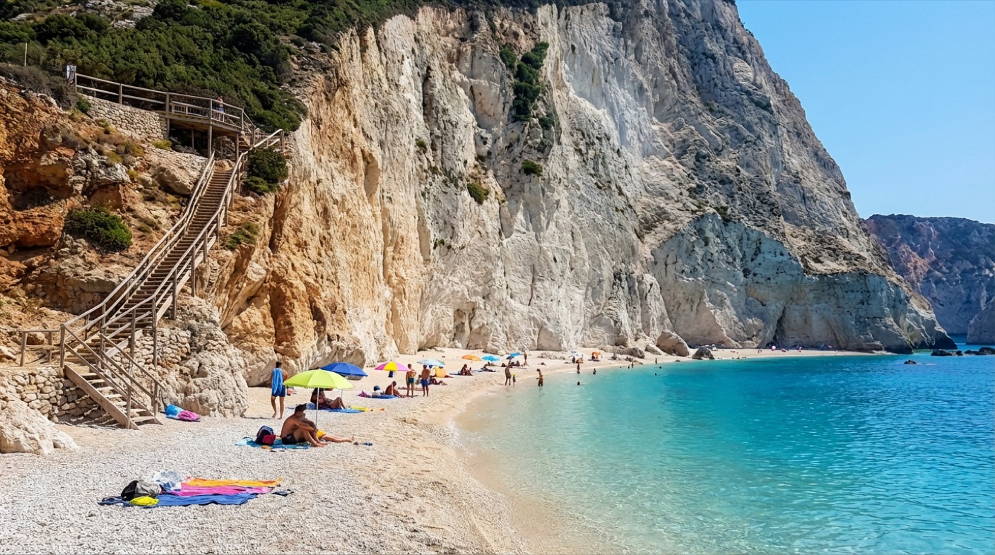 Porto Katsiki plaža Lefkada