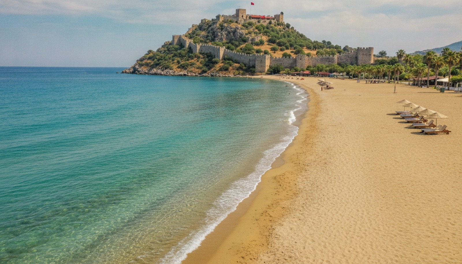 Kleopatra plaža i tvrđava u Alanji